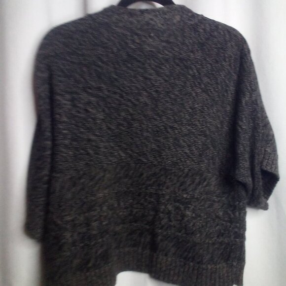Van Heusen Cardigan Sweater S Women Open Front Short Sleeve Gray - Picture 15 of 16